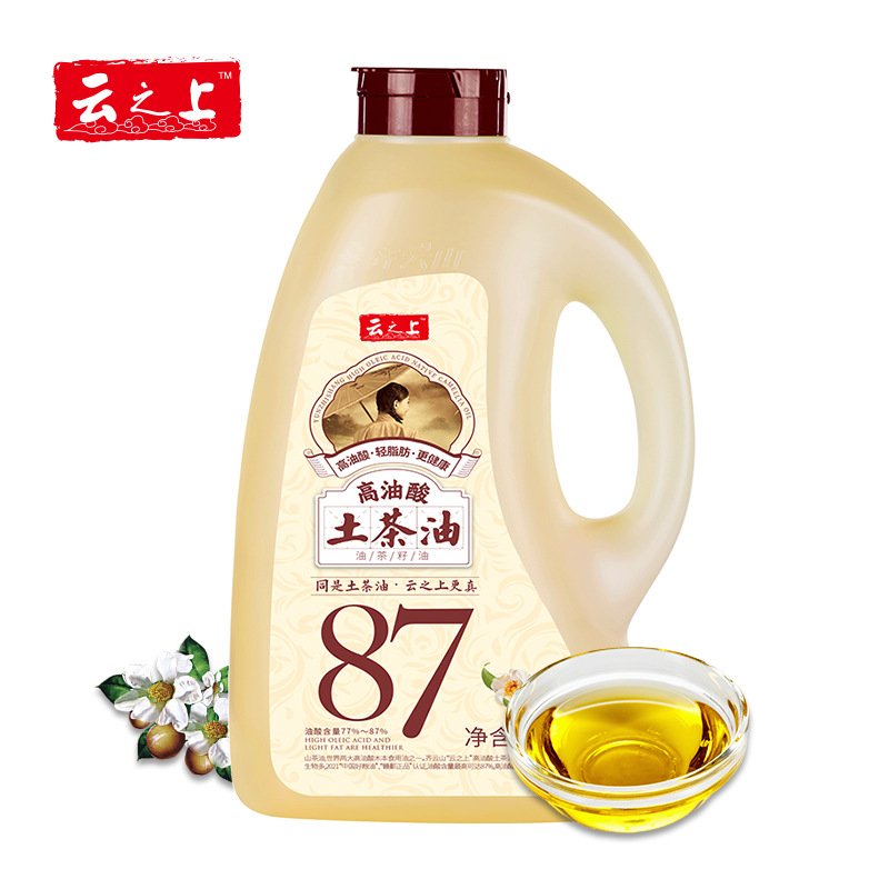 Qiyun Mountain High-Oleic Acid Local Camellia Oil 5L (Camellia Oil) 齐云山高油酸土茶油5L 山茶油
