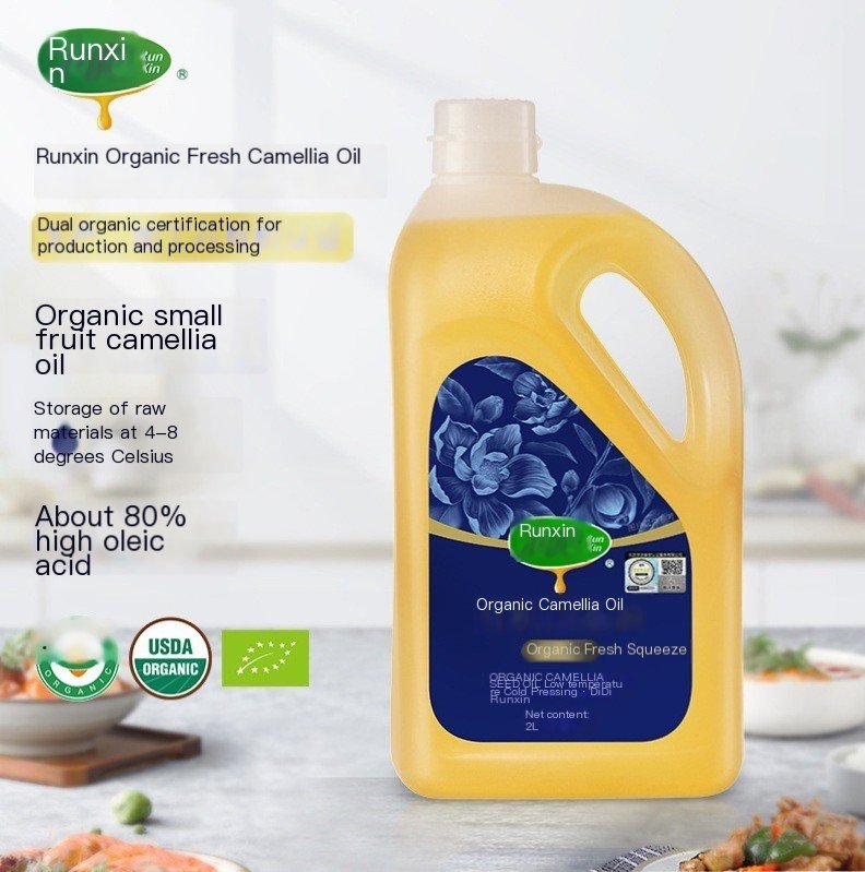 Runxin 2L Organic Cold-Pressed Camellia Oil润心2L有机鲜榨山茶油
