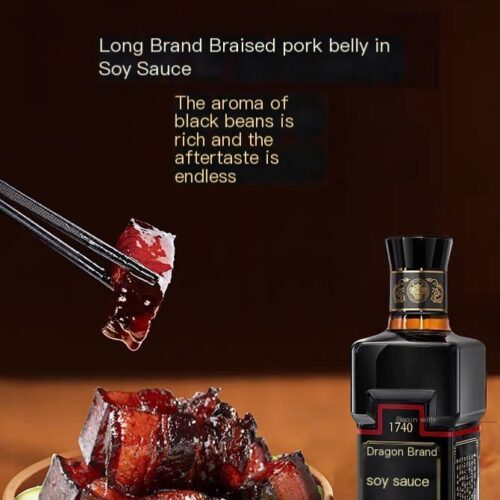 Dragon Brand Original Ecological Soy Sauce 380ml, Dark Soy Sauce for Coloring
龙牌原生态酱油380ml，上色老抽