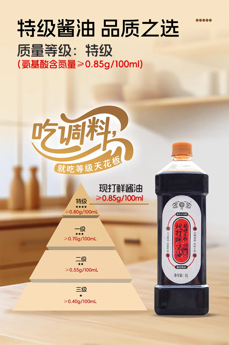 Dragon Brand Hand-Crafted Traditionally Brewed Soy Sauce | 2L | First Extract Premium Soy Sauce | 0 Additives | For Dipping, Dressing & Enhancing Flavor
龙牌手工传统酿造酱油 | 2升 | 0添加古法特级头道酱油 | 点蘸提鲜 增香之选