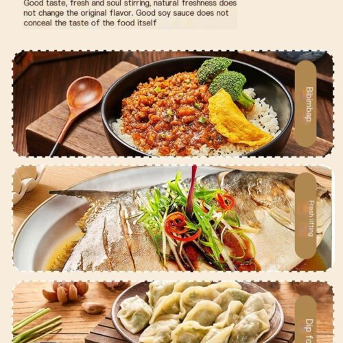 Zhongba Organic Premium Soy Sauce, Zero Additives (500ml)
清香园中坝有机特级酱油500ml，0添加酿造酱油