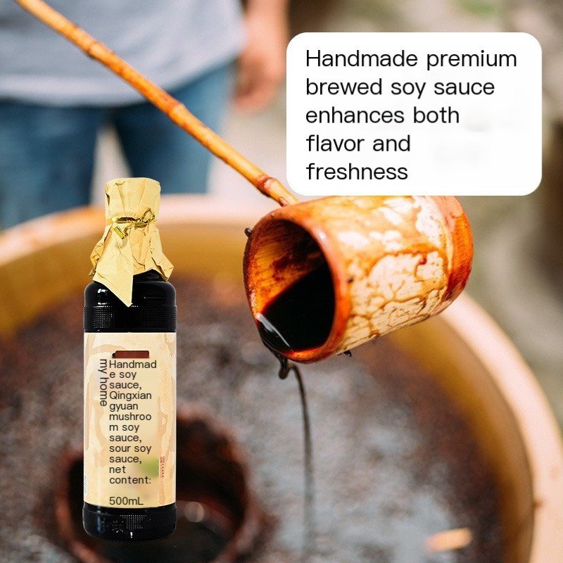 Zhongba Time-honored Brand First Extraction Soy Sauce, Handmade Premium (500ml x 2)
中坝中华老字号手工酱油500ml x2 特级头道酿造酱油