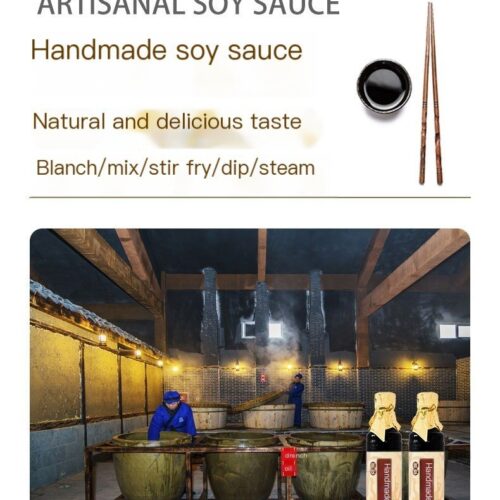 Zhongba Time-honored Brand First Extraction Soy Sauce, Handmade Premium (500ml x 2)
中坝中华老字号手工酱油500ml x2 特级头道酿造酱油