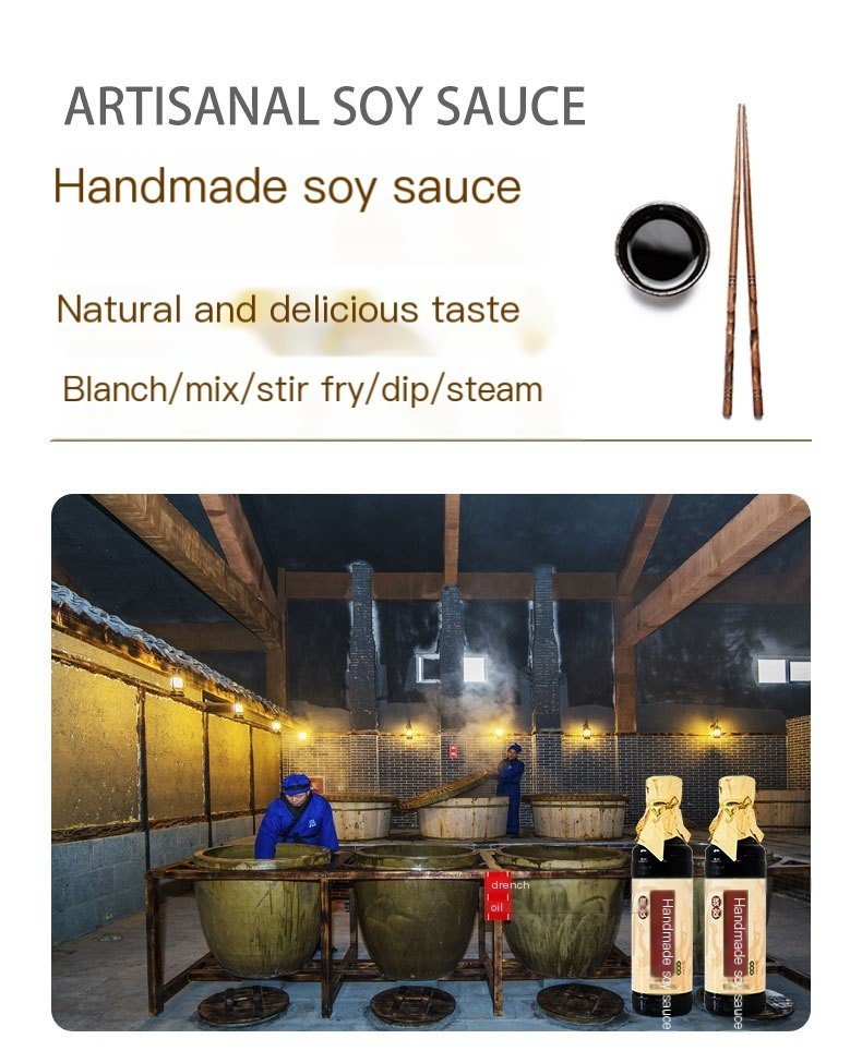 Zhongba Time-honored Brand First Extraction Soy Sauce, Handmade Premium (500ml x 2)
中坝中华老字号手工酱油500ml x2 特级头道酿造酱油