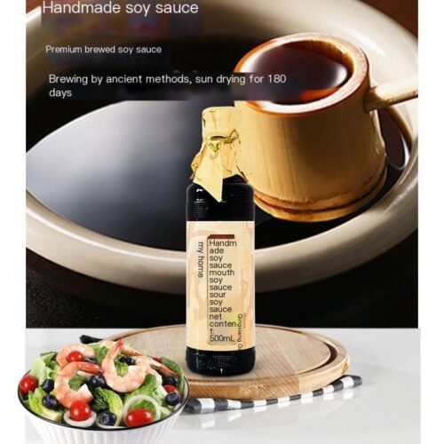 Zhongba Time-honored Brand First Extraction Soy Sauce, Handmade Premium (500ml x 2)
中坝中华老字号手工酱油500ml x2 特级头道酿造酱油