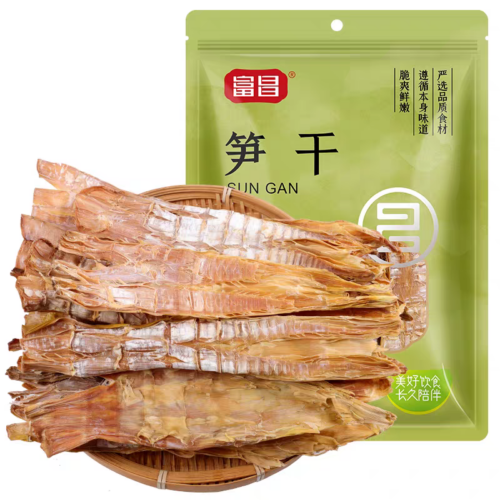 Fuchang Dried Bamboo Shoots 200g Bag 富昌筍乾200g袋裝