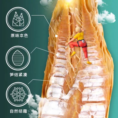 Fuchang Dried Bamboo Shoots 200g Bag 富昌筍乾200g袋裝