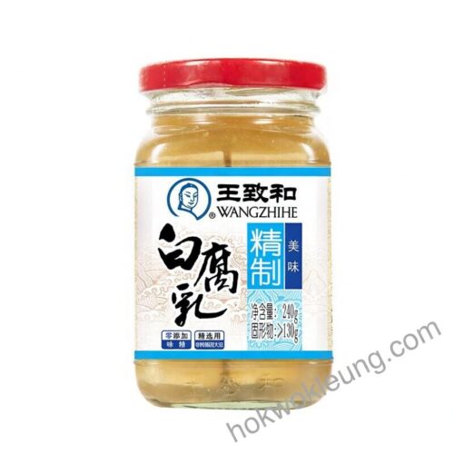 Wangzhihe Refined White Fermented Tofu (White Fang) 240g Jar
王致和精製白腐乳（白方）240g瓶裝
वांगझीहे परिष्कृत सफेद किण्वित टोफू (सफेद फांग) - 240 ग्राम की बोतल
Wangzhihe Tofu fermentado blanco refinado (Fang blanco) - Frasco de 240 g