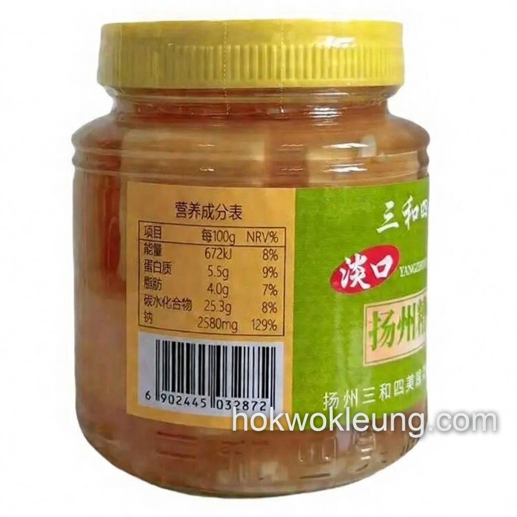 Sanhe Simei Zaofang Fermented Tofu 500g (Light Taste)
三和四美糟方腐乳 500g（淡口）
सानहे सिमेई ज़ाओफांग किण्वित टोफू 500g (हल्का स्वाद)
Sanhe Simei Tofu fermentado Zaofang 500g (sabor ligero)